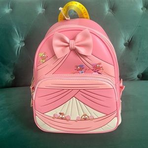 LOUNGEFLY DISNEY CINDERELLA PEEK A BOO MINI BACKPACK NWT